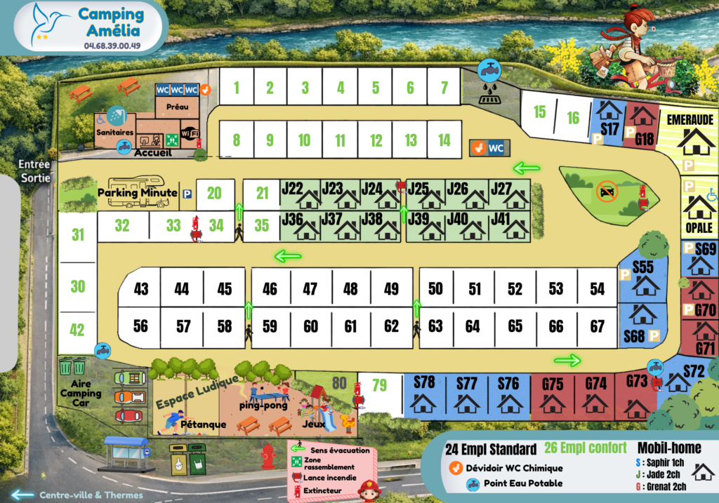 plan 2026 camping amélie amélie-les-bains